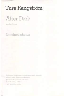 Ernst Norlind_Ture Rangström: After Dark
