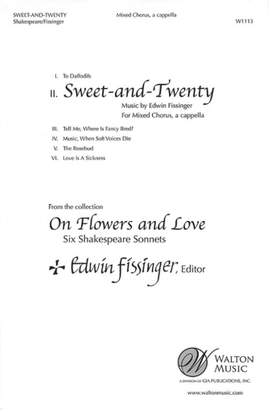 Edwin Fissinger_William Shakespeare: Sweet-and-Twenty