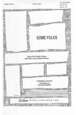 Stephen Foster: Some Folks