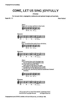 Peter R. Hallock: Come, Let Us Sing Joyfully