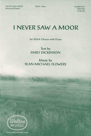Sean Michael Flowers: I Never Saw a Moor