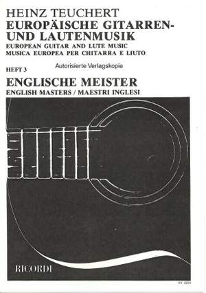 Heinz Teuchert Europaische Gitarren Und Lautenmusik Presto Sheet Music