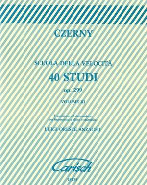 Carl Czerny: Scuola Di Velocita' 40 Studi Op 299 Vol 3