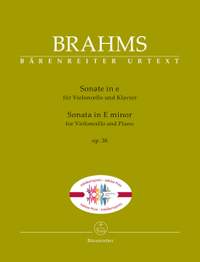 Brahms, Johannes: Sonata for Violoncello and Piano E minor op. 38