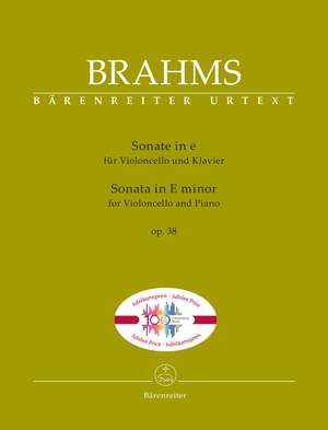 Brahms, Johannes: Sonata for Violoncello and Piano E minor op. 38