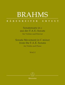 Brahms, Johannes: Sonata Movement for Violin and Piano C minor WoO 2