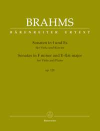 Brahms, Johannes: Sonatas in F minor and E-flat major for Viola and Piano op. 120