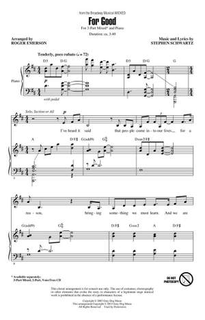Stephen Schwartz: For Good