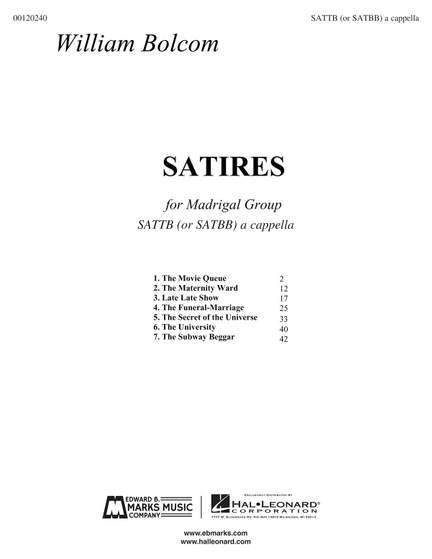 William Bolcom: Satires