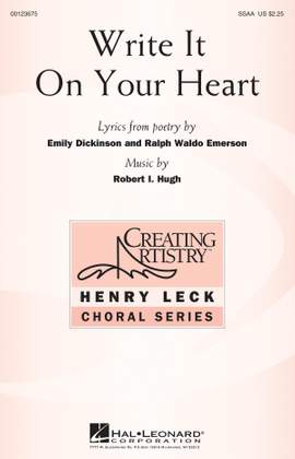 Robert I. Hugh: Write It On Your Heart