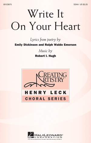 Robert I. Hugh: Write It On Your Heart