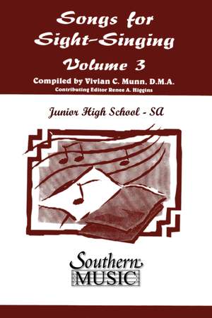 Songs For Sight-Singing Volume 3-Middle-Ssa