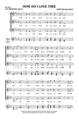 Rowland Blackley: How Do I Love Thee?