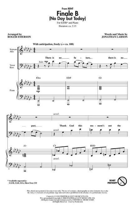 Jonathan Larson: Finale B