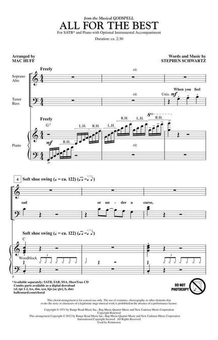 Stephen Schwartz: All for the Best