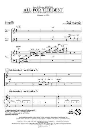 Stephen Schwartz: All for the Best