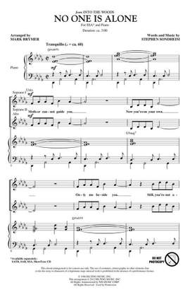 Stephen Sondheim: No One Is Alone