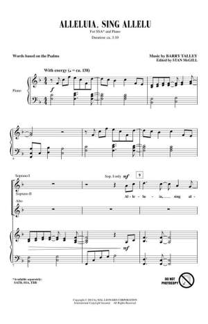 Barry Talley: Alleluia, Sing Allelu