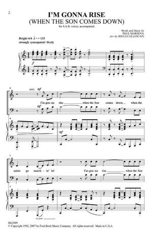 Paul Marsena: I'm Gonna Rise-satb/pn