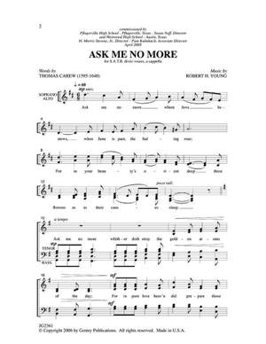 Robert H. Young: Ask Me No More