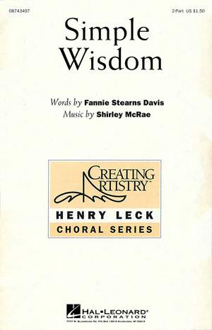 Shirley W. McRae: Simple Wisdom