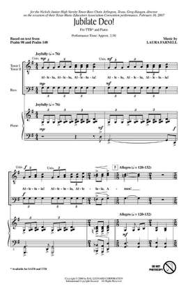 Laura Farnell: Jubilate Deo!