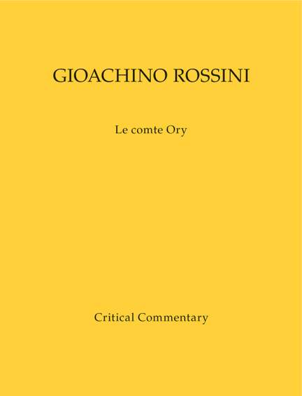 Rossini, Gioachino: Le comte Ory
