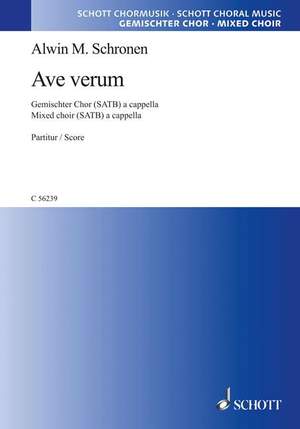 Schronen, A M: Ave verum