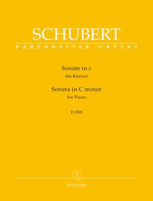 Schubert, Franz: Sonata for Piano in C minor D 958