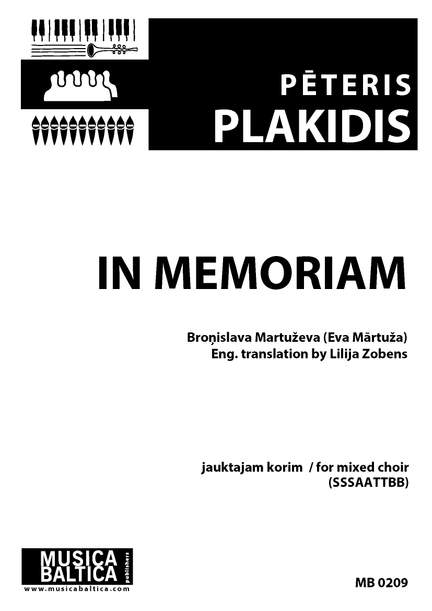 Plakidis, P: In Memoriam (SSSAATTBB)