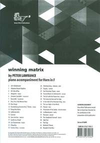 Winning Matrix for Horn in F Piano Accompaniment