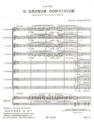 Pierre Villette: O Sacrum Convivium Op.27 [Choral-Mixed a Cappella]