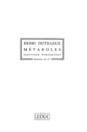Henri Dutilleux: Metaboles