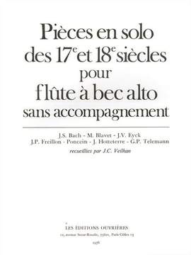 Veilhan: Pieces En Solo Des 17 Et 18Eme