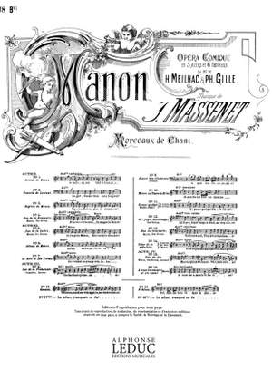 Jules Massenet: Jules Massenet: Air de Manon No.18 bis: Fabliau
