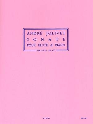 André Jolivet: Sonata For Flute And Piano