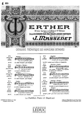 Jules Massenet: Air de Werther No.4 bis - Ariette de Sophie