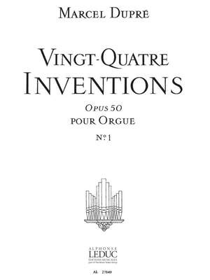 Marcel Dupré: 24 Inventions Op.50, Vol.1