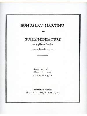 Bohuslav Martinu: Suite miniature H192, No.6