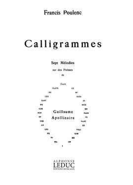Francis Poulenc: Calligrammes, 7 Mélodies