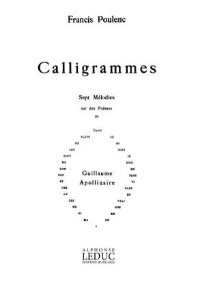 Francis Poulenc: Calligrammes, 7 Mélodies