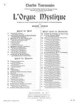 Charles Tournemire: L'Orgue mystique Vol.01
