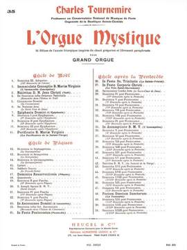 Charles Tournemire: L'Orgue Mystique Vol.35
