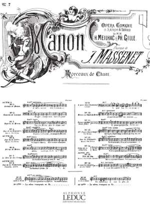 Jules Massenet: Air de Manon No.7 - La Peine