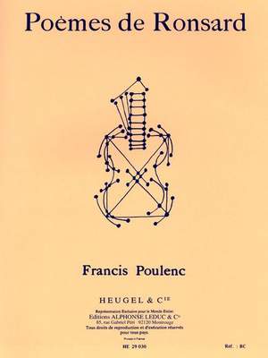 Francis Poulenc: Poèmes De Ronsard