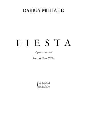 Darius Milhaud: Fiesta Op.370