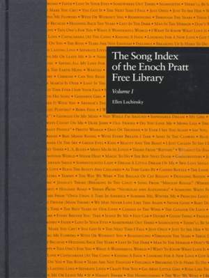 The Song Index of the Enoch Pratt Free Library