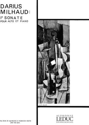 Darius Milhaud: Sonata For Viola And Piano No.1
