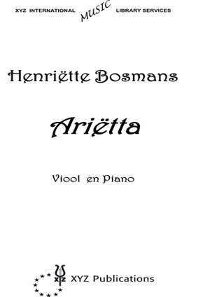 Bosmans: Arietta