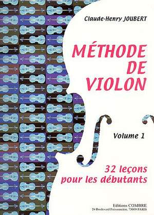 Claude-Henry Joubert: Méthode de violon Vol.1
